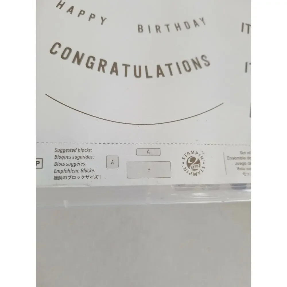 Stampin Up Sale-A-Bration ANY OCCASION Photopolymer 20 Stamps-143348 Sm Banners